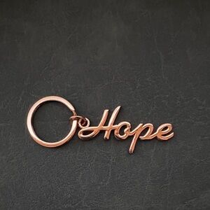 Rose Gold 'Hope' Keychain